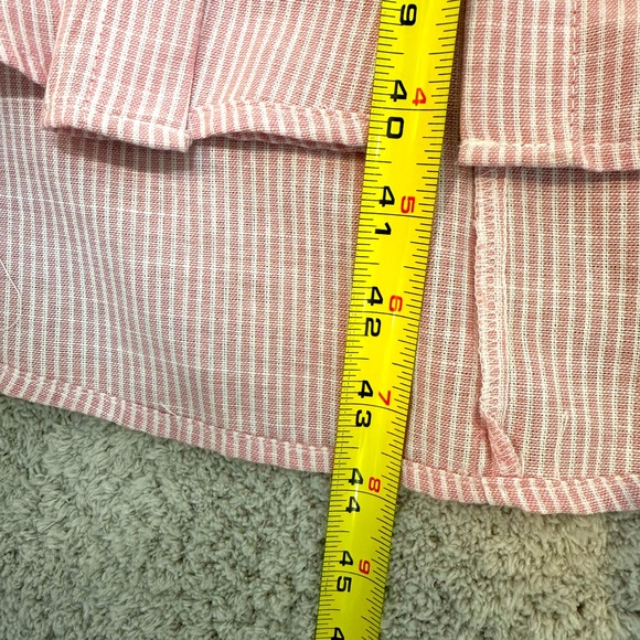 NWT cotton shift of pink and white striping. Very cute - Picture 5 of 7